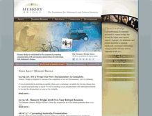 Tablet Screenshot of memorybridge.org